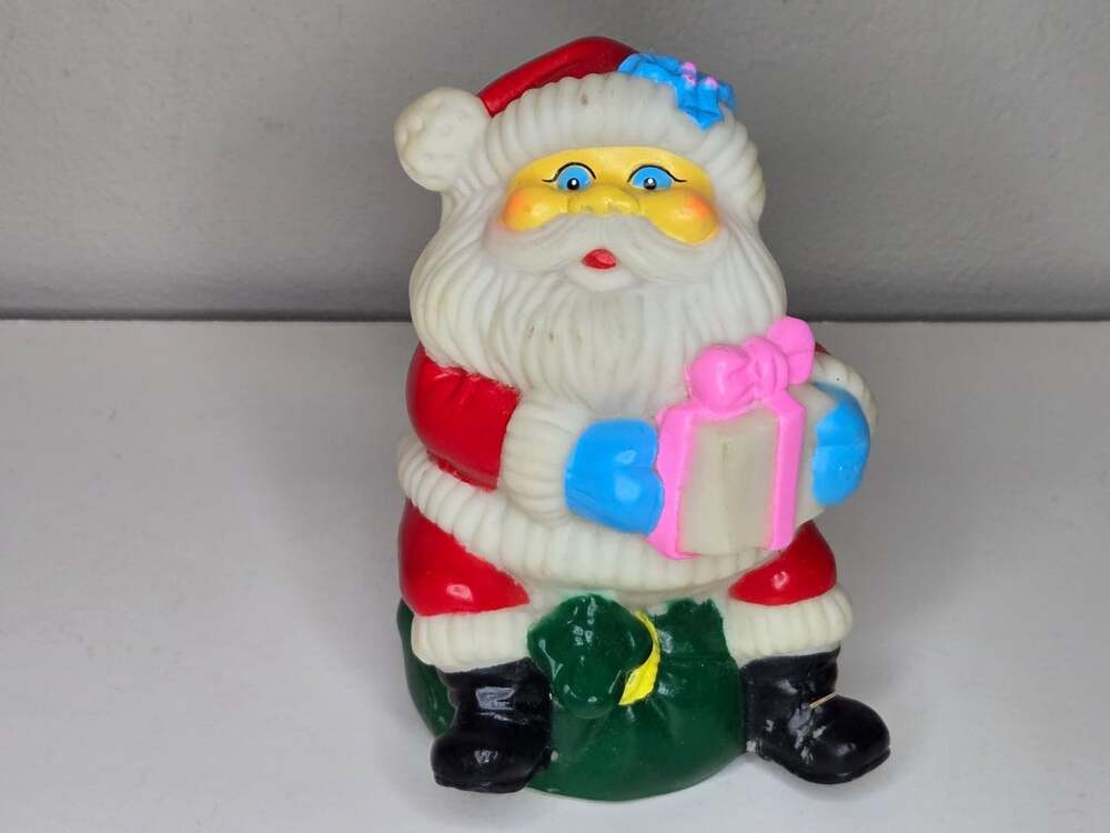 Vintage Santa Claus Squeaky Toy Holdiday Gift Christmas Decor